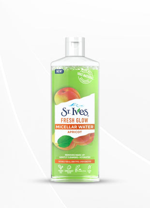 St. Ives Fresh Glow Micellar Water with 100% Natural Extracts, 3-In-1 Cleanser, 400ml