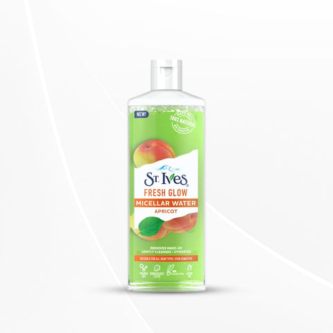 St. Ives Fresh Glow Micellar Water with 100% Natural Extracts, 3-In-1 Cleanser, 400ml