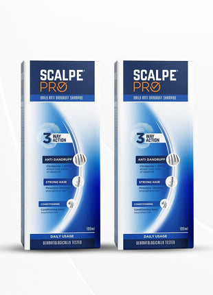 Scalpe Pro Daily Anti-Dandruff Shampoo With Conditioning Base, 100 Ml (Pack Of 2)