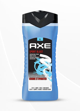 Axe Sports Blast 3 In 1 Body, Face & Hair Wash for Men, 400ml