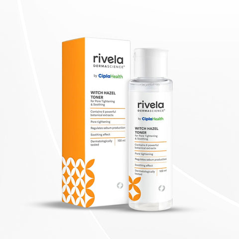 Rivela Dermascience Witch Hazel Face Toner By Cipla | For Pore Tightening & Soothing | 100 ml