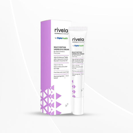 Rivela Dermascience Under Eye Cream for Brightening, Dark Circles, Puffy Eyes and Fine Line, 15 ml