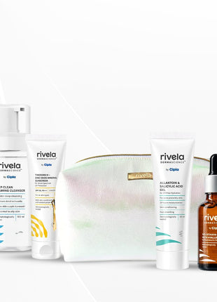 Rivela Dermascience Radiance Kit | Routine for Glowing Skin | Set of 4