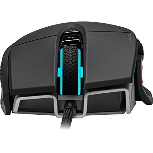 Corsair M65 RGB Ultra Tunable FPS Gaming Mouse Marksman 26,000 DPI Optical Sensor, Optical Switches, AXON Hyper-Processing Technology, Sensor Fusion Control, Tunable Weight System - Black