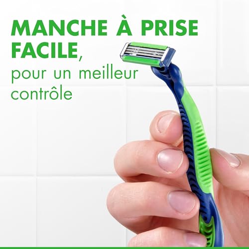 Gillette Sensor3 Sensitive Men's Disposable Razor, 12 Razors