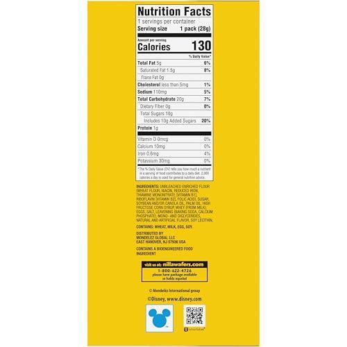NILLA Wafers Mini Cookies, Vanilla Wafers, 10 Snack Packs