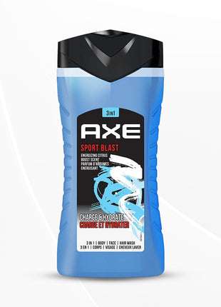 Axe Sports Blast 3 In 1 Body, Face & Hair Wash For Men, 250Ml