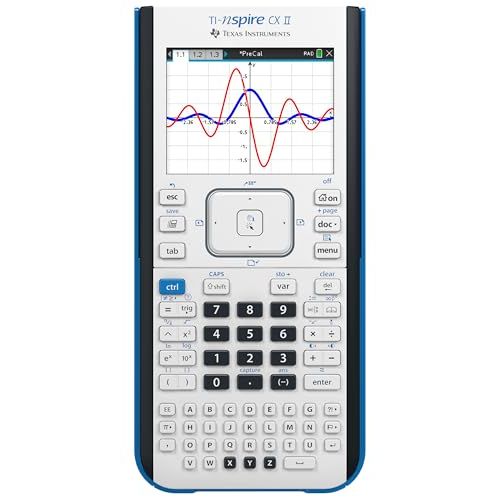 Texas Instruments TI-Nspire CX II Color Graphing Calculator with Student Software (PC/Mac) White 3.54 x 7.48