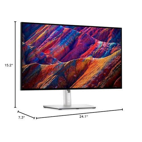 Dell UltraSharp U2723QE 27" 4K UHD WLED LCD Monitor - 16:9 - Black, Silver