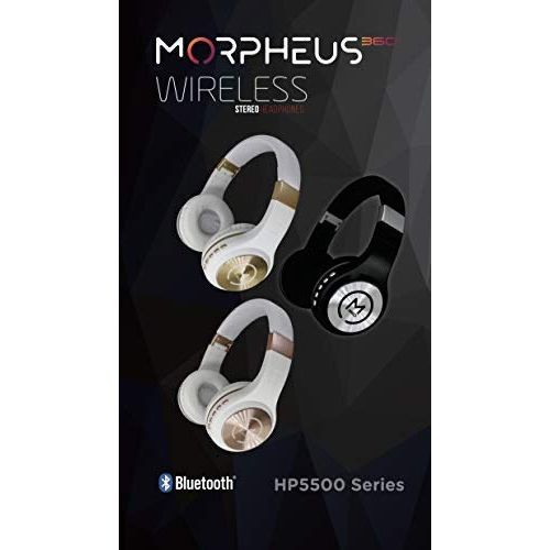 Morpheus 360 Serenity Bluetooth Headphones with Built-in Microphone, 10-Hour Playtime, Bluetooth Headset, Gaming Headphones, Over-Ear Headphones, Wireless Gaming Headset - HP5500R