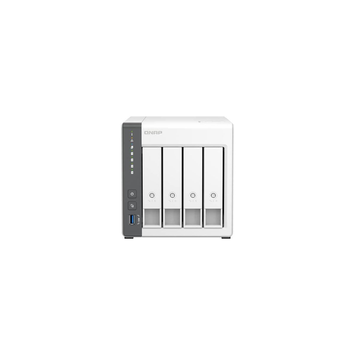 QNAP TS-433-4G-US 4 Bay NAS with Quad-core Processor, 4 GB DDR4 RAM and 2.5GbE Network (Diskless)