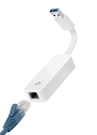 TP-Link USB to Ethernet Adapter, Foldable USB 3.0 to 10/100/1000 Gigabit Ethernet LAN Network Adapter, Support Windows 11/10/8.1/8/7/Vista/XP for Desktop Laptop Apple MacBook Linux (UE300)