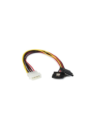 StarTech Pyo2lp4lsata 12 inch Lp4 to 2X Latching Sata Power Y Cable Splitter Adapte