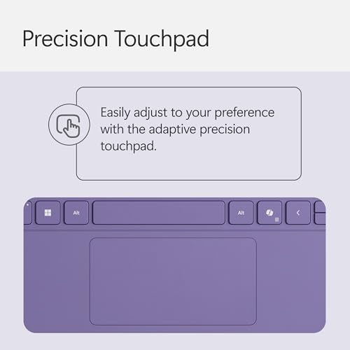 Microsoft Surface Pro Keyboard for Surface Pro 12" Device, Keyboard Only, Alcantara Material, Violet