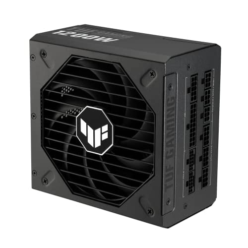 ASUS TUF Gaming 1200W Gold (1200 Watt, ATX 3.0 Compatible Fully Modular Power Supply, 80+ Gold Certified, Military-Grade Components, Dual Ball Bearing, Axial-tech Fan, PCB Coating, 10 Year Warranty)