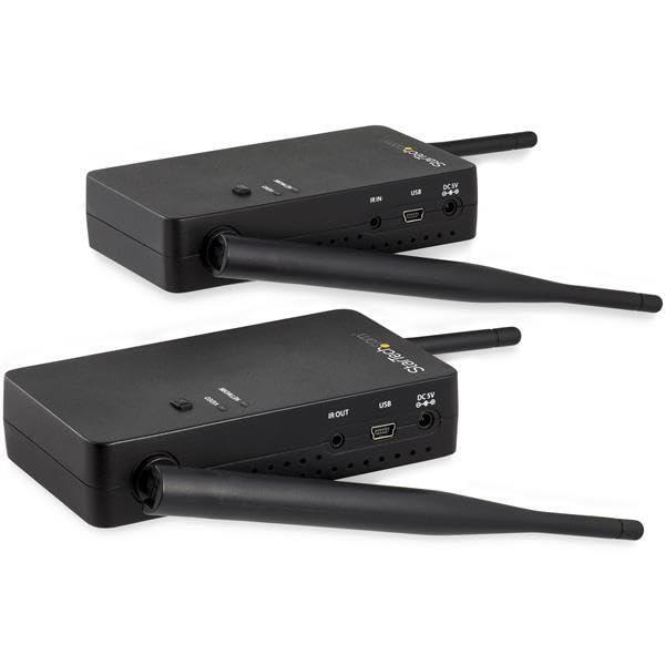 StarTech.com Wireless HDMI Transmitter Receiver Kit - 656ft (200 m) - 1080p - HDMI Over Wireless Extender - LPCM 5.1/7.1 Audio Support (ST121WHDLR), Black