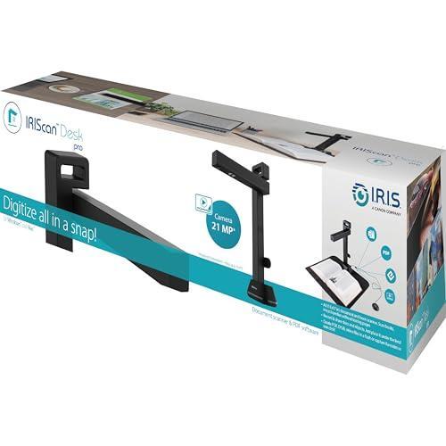 IRIScan Desk 6 Pro-Professional Color Document,Book Scanner,Auto-Flatten & Deskew,21MP,Capture 11x17in,136 Languages OCR,Text to Speech,PDF/Search,PDF/Word/Tiff/Excel,Video Distance Learning,Win&Mac