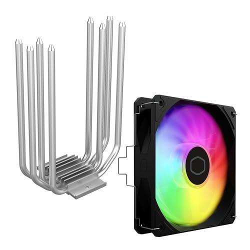 Cooler Master Hyper 212 Spectrum V3 ARGB CPU Air Cooler, 120mm PWM Fan, 4 Copper Heat Pipes, 152mm Tall, AMD Ryzen AM5/AM4, Intel LGA 1851/1700/1200 Brackets