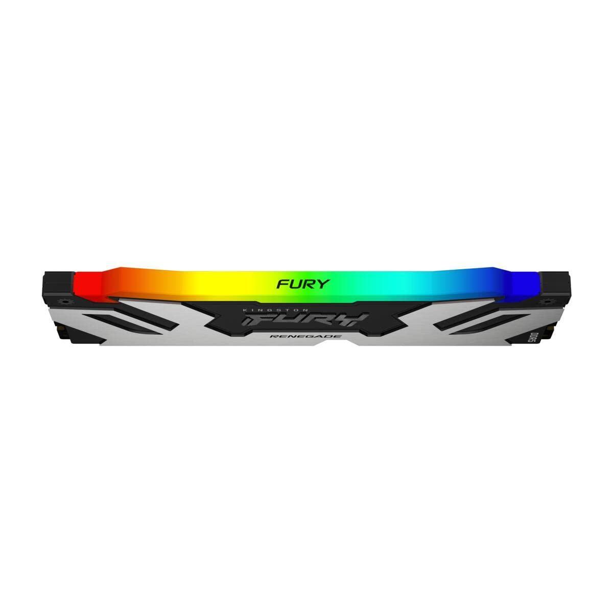 Kingston Fury Renegade Black RGB XMP 96GB 6400MT/s DDR5 CL32 DIMM Desktop Gaming Memory (Kit of 2) - KF564C32RSAK2-96