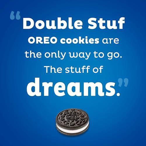 OREO Double Stuf Chocolate Sandwich Cookies, Family Size, 3 Packs
