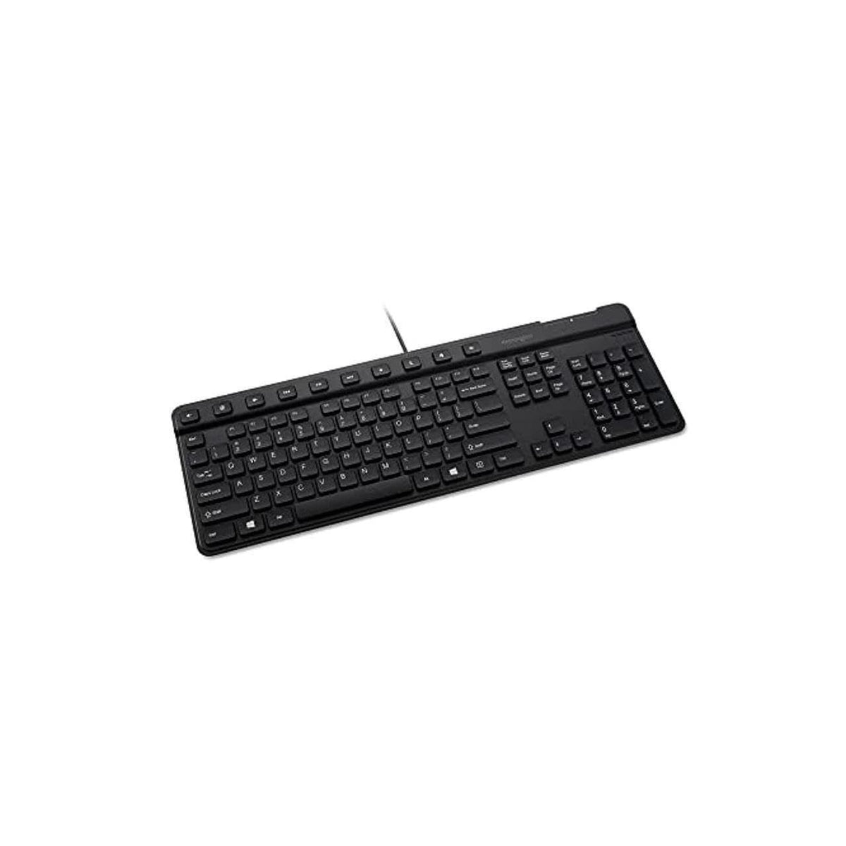 Kensington Simple Solutions Wired Keyboard with Smart Card Reader (CAC) (K55115US),Black