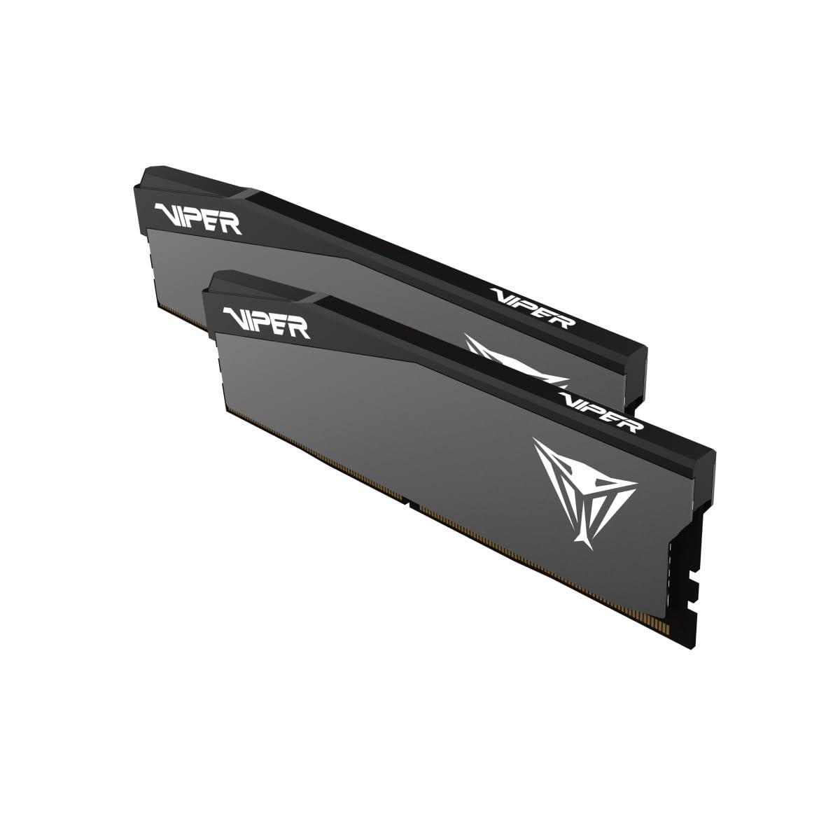 Patriot Viper Elite 5 Ultra Gaming DDR5 RAM 32GB (2X16GB) 6000MT/s CL28 1.4v UDIMM Desktop Gaming Memory Kit Compatible with Intel XMP AMD Expo - VEU532G6028K