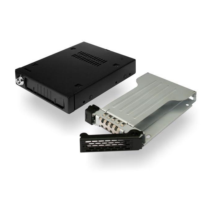 ICY DOCK Rugged Full Metal 2.5” SATA HDD & SSD Mobile Rack for External 3.5" Drive Bay | ToughArmor MB991SK-B