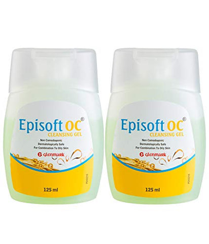 Episoft OC Cleansing Gel | For Oily, Combination & Normal Skin | Daily Facewash 125ml (Pack of 2)