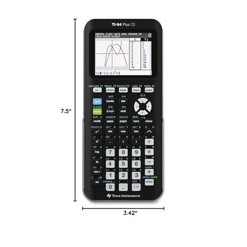 Texas Instruments TI-84 Plus CE Color Graphing Calculator, Black