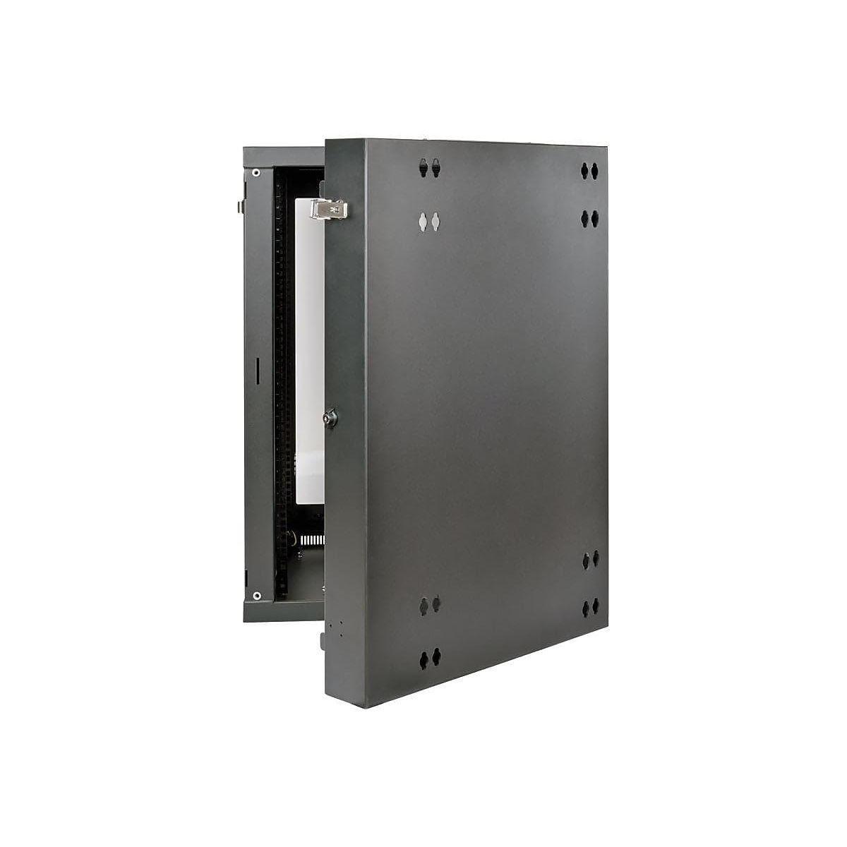 Tripp Lite 18U Wall Mount Rack Enclosure Server Cabinet with Acrylic Glass Door, Hinged Back, 24.5 in. Deep, UPS-Depth (SRW18USDPG)