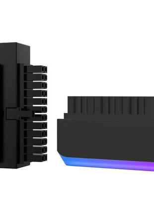 Pano-Mounts ADP-24P90-B 24 Pin ATX 90 deg Adapter Cap with Light Effect Synchronization Black