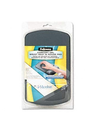 Fellowes Microban Wrist Support REST,WRIST/MSPD,GEL,GPH 2514500 (Pack of3)