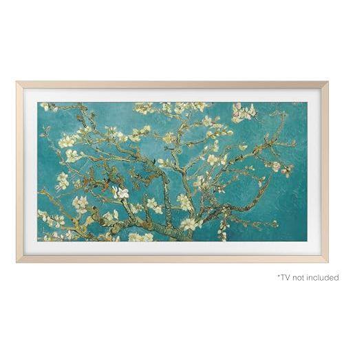 Samsung 32” The Frame TV Customizable Bezel, Magnetic, Quick and Easy Installation, VG-SCFC32SGMZA, 2023, Sand Gold Metal