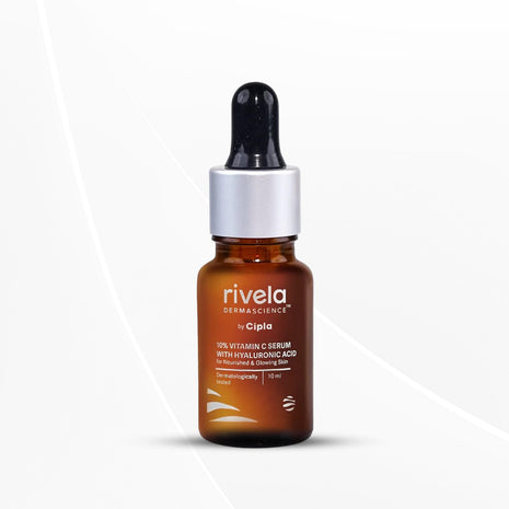 Rivela Dermascience By Cipla 10% Vitamin C Face Serum For Bright & Glowing Skin | 10ml