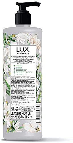 Lux Botanicals Skin Detox Body Wash With Freesia&Tea Tree Oil Extracts For Women,100% Natural Extracts,Purifying&Gentle Shower Gel For Nourished&Revived Skin,Refreshing Fragrance,No Parabens,450 Ml