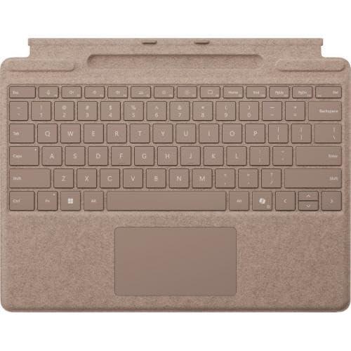 Microsoft Surface Pro Keyboard for Surface Pro Copilot+ (11th Edition), Pro 9 and 8 with Pen Storage, Alcantara Material, Dune
