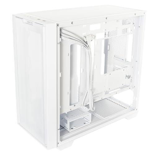 ASUS A21 Micro-ATX Case White Edition Supports Graphics Cards up to 380mm, 360mm Coolers, & Standard ATX PSUs, Porous Front-Panel Mesh, Compatible with New BTF Hidden Connector Technology