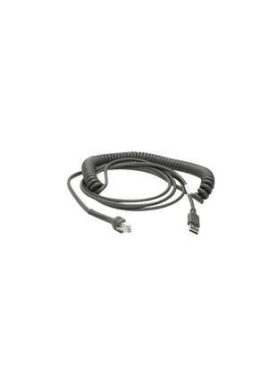 Zebra Cable - USB: Series A Connector, 15ft. [4.6m] Coiled