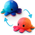 TeeTurtle - The Original Reversible Octopus Plushie - Sunset + Mermaid - Cute Sensory Fidget Stuffed Animals That Show Your Mood