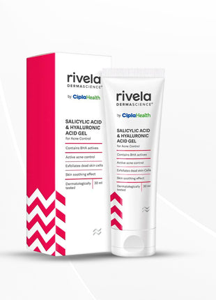 Rivela Dermascience Anti-Acne Gel By Cipla | For Active Acne and Oil Control | 30 ml