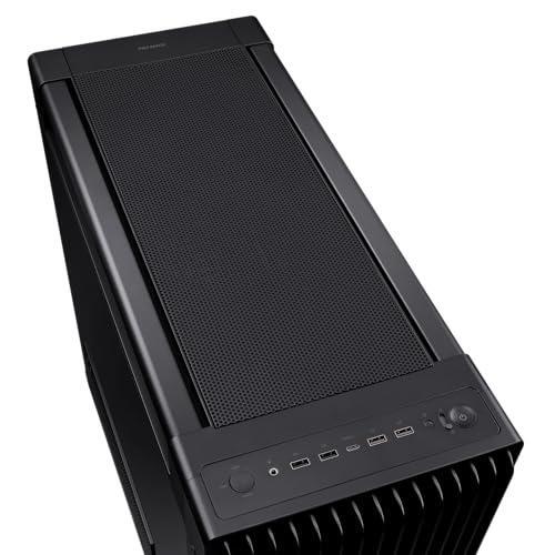 ASUS ProArt PA602 E-ATX Computer Case 420mm Radiator Support, Dual 200mm Built-in Fans, Front Panel IR dust Indicator, Power Lock Latch, Tool-Less PCIe mounting & GPU Holder, 20Gbps USB-C Front I/O