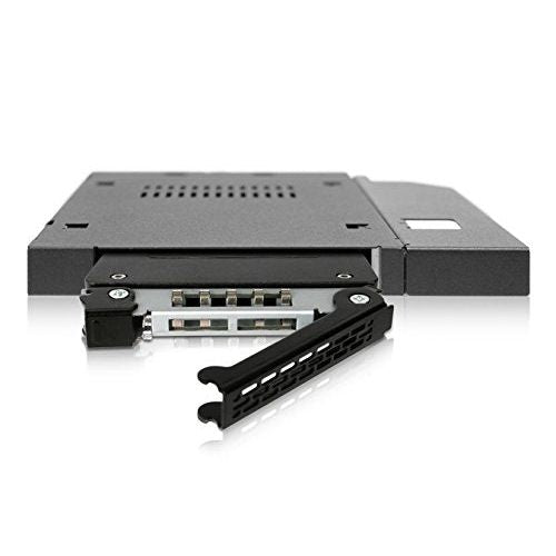 ICY DOCK 2.5” SATA/SAS HDD/SSD Rugged Full Metal Mobile Rack for Slim ODD or Slim FDD Bay | ToughArmor MB411SPO-B