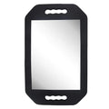 HREW Handle Mirror – Large Hand Mirror with Double Handle - Rectangular Hand Held Mirror with Handle - Lightweight Hair Salon Equipment Hairstylist and Barber Accessories (1Pcs Rectangle)