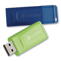 VER99812 - Verbatim 64GB Store n Go USB Flash Drive - 2pk - Blue, Green
