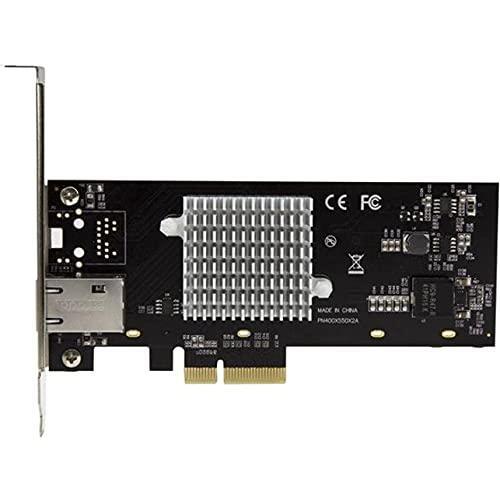 StarTech.com 1 Port 10G PCIe Network Card - 10GBase-T/NBASE-T - RJ45 Port - Intel X550 Chipset - Ethernet Card - Network Adapter - Intel NIC Card (ST10000SPEXI) Red