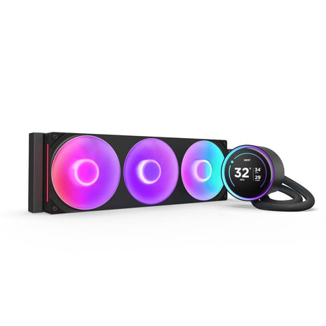NZXT Kraken Elite 360 RGB 2024 - AIO CPU Liquid Cooler - 360mm Radiator - F360 RGB Core Fan - Customizable 2.72 inch IPS LCD - NZXT Turbine Pump - AMD® AM5, AM4 - Intel® LGA 1851/1700, 1200/115X - Black