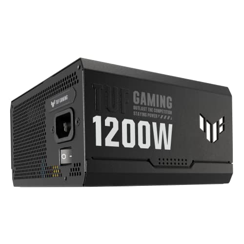 ASUS TUF Gaming 1200W Gold (1200 Watt, ATX 3.0 Compatible Fully Modular Power Supply, 80+ Gold Certified, Military-Grade Components, Dual Ball Bearing, Axial-tech Fan, PCB Coating, 10 Year Warranty)