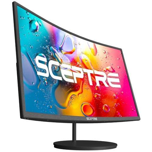 Sceptre Curved 24-inch Gaming Monitor 1080p R1500 98% sRGB HDMI x2 VGA Build-in Speakers, VESA Wall Mount Machine Black (C248W-1920RN Series)