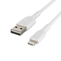 Belkin CAA001bt0MWH BOOST UP CHARGE Lightning to USB-A Cable, 6 Inches