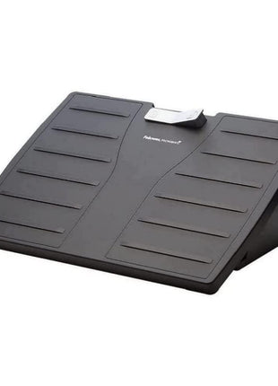 Fellowes Office Suites Adjustable Footrest with Microban Protection, Black/Silver (8035001)